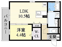 間取図画像 1LDK