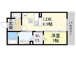 間取図画像 1LDK