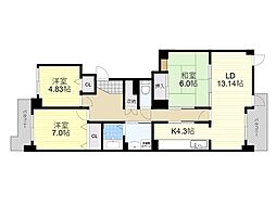 間取図画像 3LDK