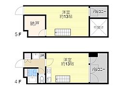グラン:トォータス 1LDKの間取図画像