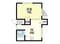 アゼリア・マンション 2DKの間取図画像
