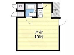 バトンルージュ ワンルームの間取図画像