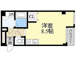 アイ・フラット ワンルームの間取図画像