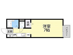 プリマベーラ ワンルームの間取図画像