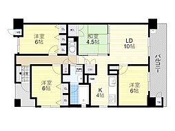 ディーグラフォート千里中央 3SLDKの間取図画像