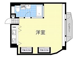 BLALYS ワンルームの間取図画像
