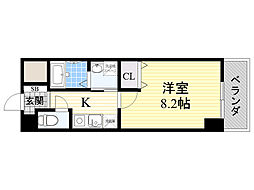 ベルクレール緑地公園 1Kの間取図画像