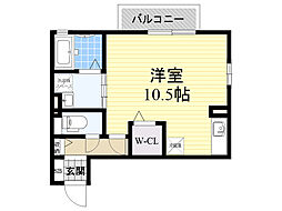 CAMELLIA ワンルームの間取図画像