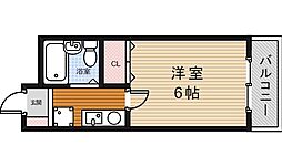 プレステージすみよし 1Kの間取図画像