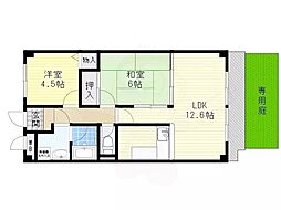 ボンヌ愛 2LDKの間取図画像