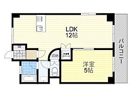 陸光ハイツ 1LDKの間取図画像