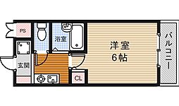ハイツヨシダA棟 1Kの間取図画像