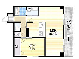 アカツキハイツ 1LDKの間取図画像