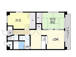 ラミティエ 2LDKの間取図画像
