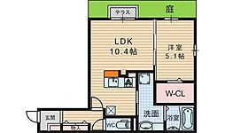 飛鳥3 1LDKの間取図画像