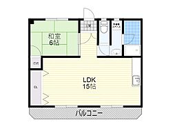 スタシア緑地公園 1LDKの間取図画像