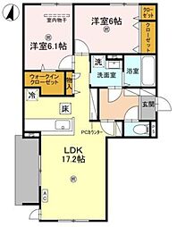 間取図画像 2LDK