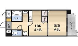 WESTVILLA21 1DKの間取図画像