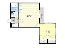 セントラルコート3 1LDKの間取図画像