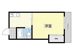 ルミナスコート 1DKの間取図画像