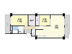 パストラルハイム豊中 3LDKの間取図画像