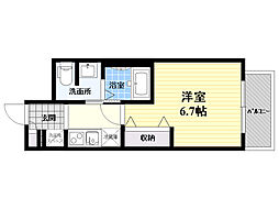 PARKHILLS池田Lien 1Kの間取図画像