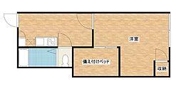 アルアンダ 1Kの間取図画像
