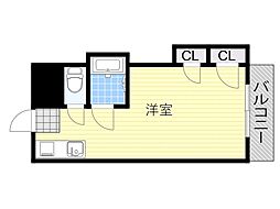 第2エンシンハイツ ワンルームの間取図画像