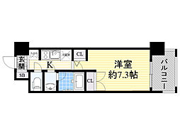 PARKFLATSESAKA 1Kの間取図画像
