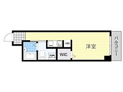 ライオンズマンション新大阪第3 ワンルームの間取図画像