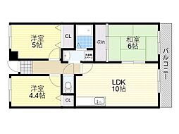 ライフイン水月 3LDKの間取図画像