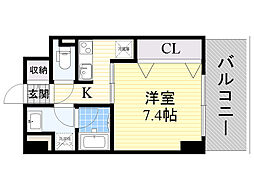 DolceVita1 1Kの間取図画像