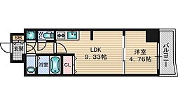 セレニテ新大阪弐番館 1LDKの間取図画像