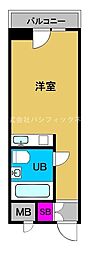 ダイドーメゾン本町 ワンルームの間取図画像