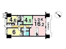 ダイアパレスステーションプラザ新岐阜 3LDKの間取図画像