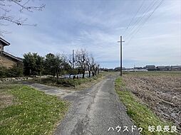 愛西市早尾町北河原：前面道路