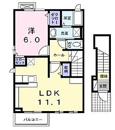 フェール3 1LDKの間取図画像