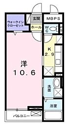 グランツロイヤルONO 1Kの間取図画像