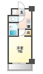 FLEURIR松浦 1Kの間取図画像