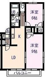 Memories放夢A 2LDKの間取図画像