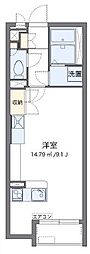 ルピナス3 ワンルームの間取図画像
