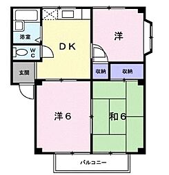 メゾンドサティ 3DKの間取図画像