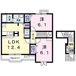 間取図画像 2LDK
