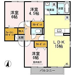 グレイスヒルズ蔵王　Ｃ棟 1階3LDKの間取り