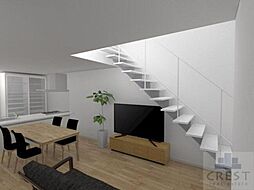 グランメゾンクレスト南蔵王I 1階3LDKのリビング/ダイニング