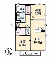 間取図画像 2LDK