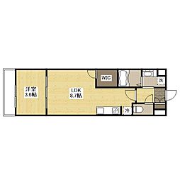 月光手城ルート2 1LDKの間取図画像