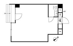 ロイヤルパレス板橋 ワンルームの間取図画像