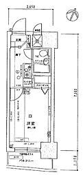 ライオンズマンション板橋区役所前第6 1Kの間取図画像