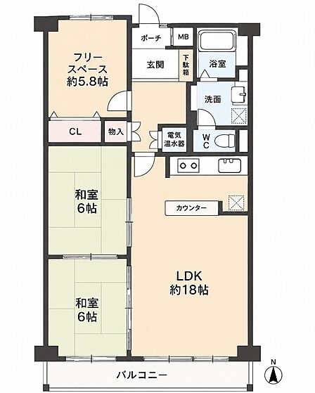3LDK 間取り